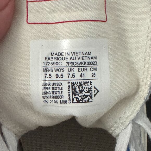 Converse Shai X Alexander X Chuck 70 High Chase The Drip 172590C, 7.5M 9.5W NWOB - Picture 10 of 11